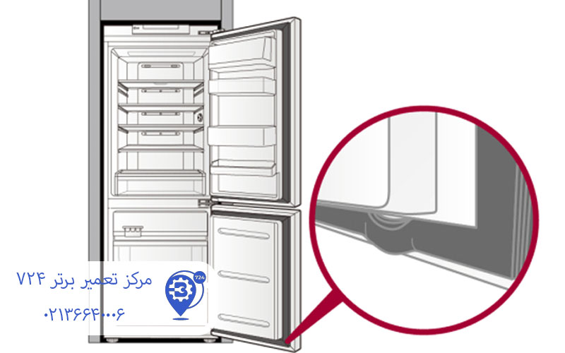 علت بسته نشدن درب یخچال